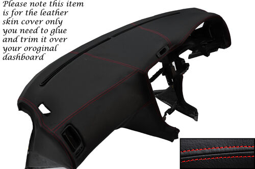 RED STITCH FITS TOYOTA MR2 MK2 1989-2000 DASH DASHBOARD LEATHER SKIN COVER ONLY