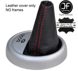 RED STITCH TOP GRAIN LEATHER AUTOMATIC GEAR GAITER FOR BMW MINI R50 R52 01-06
