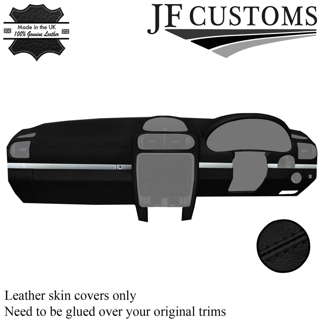 BLACK STITCH LEATHER FULL DASHBOARD COVER FOR PORSCHE CAYENNE 955 MK1 03-10