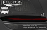 RED STITCH NAPPA LEATHER 2X REAR DOOR ARMRESTS FOR AUDI A5 8F S5 CABRIO 09-16