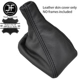BLACK STITCH TOP GRAIN LEATHER MANUAL GEAR GAITER FITS ROVER 800 820 825 827