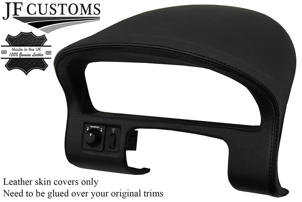 BLACK STITCH LEATHER SPEEDO + DASH COWL HOOD COVER FITS MG MGF MG TF 95-05