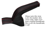 RED STITCH  LEATHER HANDBRAKE GAITER FITS HYUNDAI I30 2011-2014 CUSTOM NEW