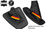 BLACK STITCH GERMAN TOP GRAIN LTHR AUTOMATIC GAITER SET FOR BMW E90 E91 E92