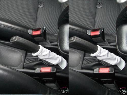 FITS ASTRA G MK4 COUPE LEATHER HANDBRAKE GAITER 2 TONE CUSTOM NEW MADE IN UK