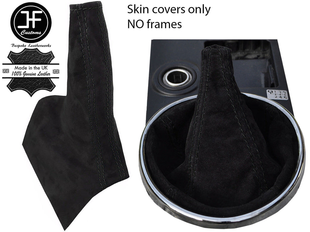 BLACK STITCH REAL SUEDE GEAR HANDBRAKE GAITER FOR LEXUS IS200 MK1 1998-2005