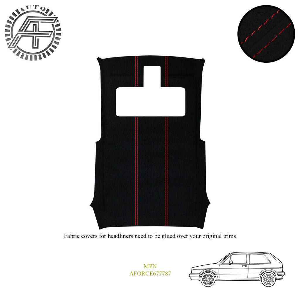 LUXE SUEDE HEADLINER COVER FITS VOLKSWAGEN GOLF MK2 1983-1992 CUSTOM NEW