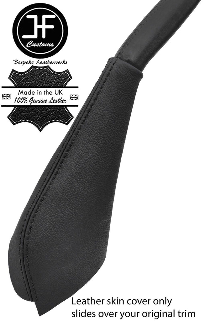 BLACK STITCH TOP GRAIN LEATHER HANDBRAKE GAITER FOR MITSUBISHI 3000GT GTO 90-00