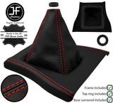 RED STITCH LEATHER GEAR+FRAME+BASE SURROUND FOR FORD THUNDERBIRD 84-88