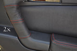 FITS ALFA ROMEO GTV LEATHER 2X DOOR HANDLE COVERS red st CUSTOM NEW MADE IN UK
