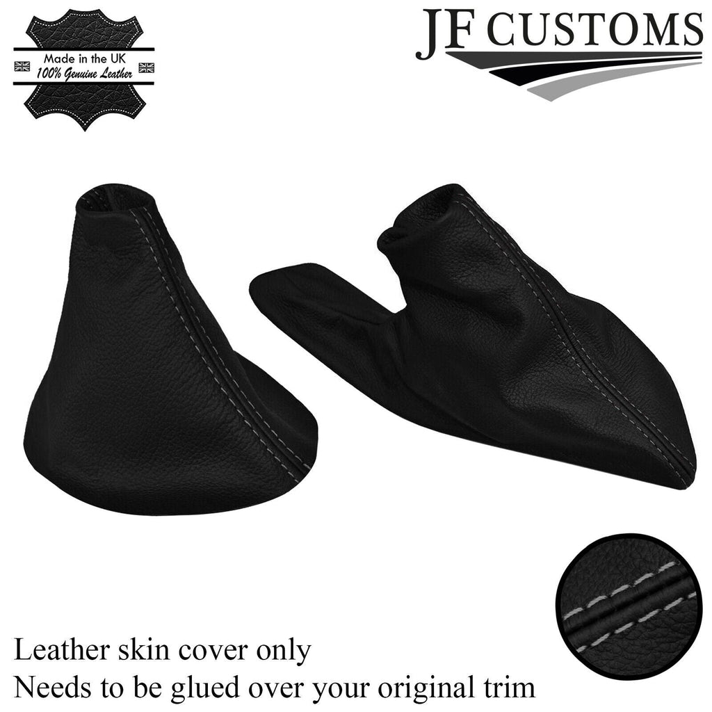 GREY STITCHING LEATHER GEAR & HANDBRAKE GAITER FITS MG MGTF TF 2002-2005