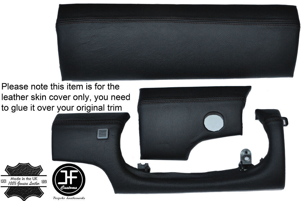 BLACK STITCH THREE PIECE DASH KIT LEATHER COVERS FITS TOYOTA LEXUS SOARER 90-00