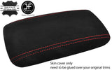 RED STITCHING ARMREST REAL SUEDE COVER FITS HONDA PRELUDE MK4 1992-1996