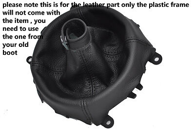 black stitching FITS MAZDA 321 RX8 2003+ LEATHER GEAR GAITER GAITOR CUSTOM NEW