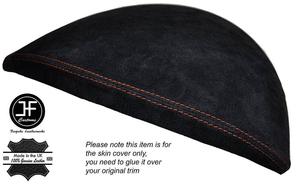 ORANGE STITCH SPEEDO GAUGE HOOD SUEDE SKIN COVER FITS BMW 1 SERIES E81 E82 E87