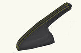 yellow stitch FITS FIAT PUNTO MK2 MK3 GRANDE PUNTO 99-10 LTHR HANDBRAKE GAITER