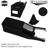 BLACK STITCH GAITER SET+FRAME+CONSOLE LEATHER COVERS FOR NISSAN SKYLINE R33