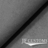 LIGHT GREY SUEDE AUTO TOP KNOB COVER + PLASTIC FRAME FOR AUDI A7 18-22