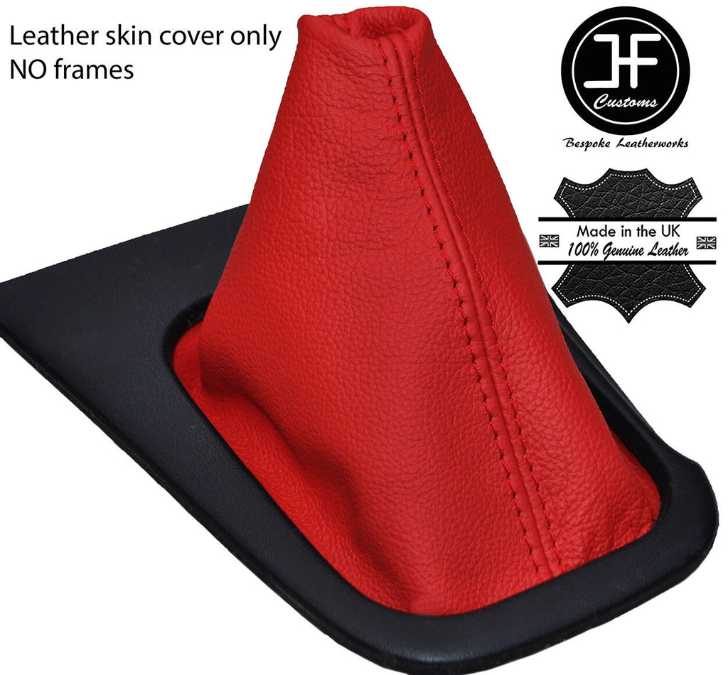 RED TOP GRAIN REAL LEATHER MANUAL GEAR GAITER FOR SILVA 240SX S14 1994-1998