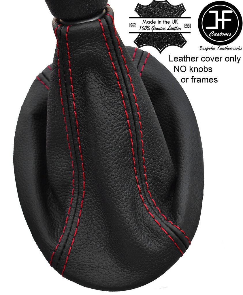 RED STITCHING REAL LEATHER MANUAL GEAR GAITER FITS KIA PICANTO ZAPP 2004-2010