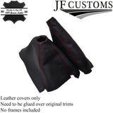 FITS HONDA CRX DEL SOL 1992-1997 GEAR HANDBRAKE GAITER DOUBLE RED   STITCH
