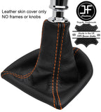 ORANGE STITCHING MANUAL TOP GRAIN LEATHER GEAR GAITER FITS FORD RANGER 2012-2018