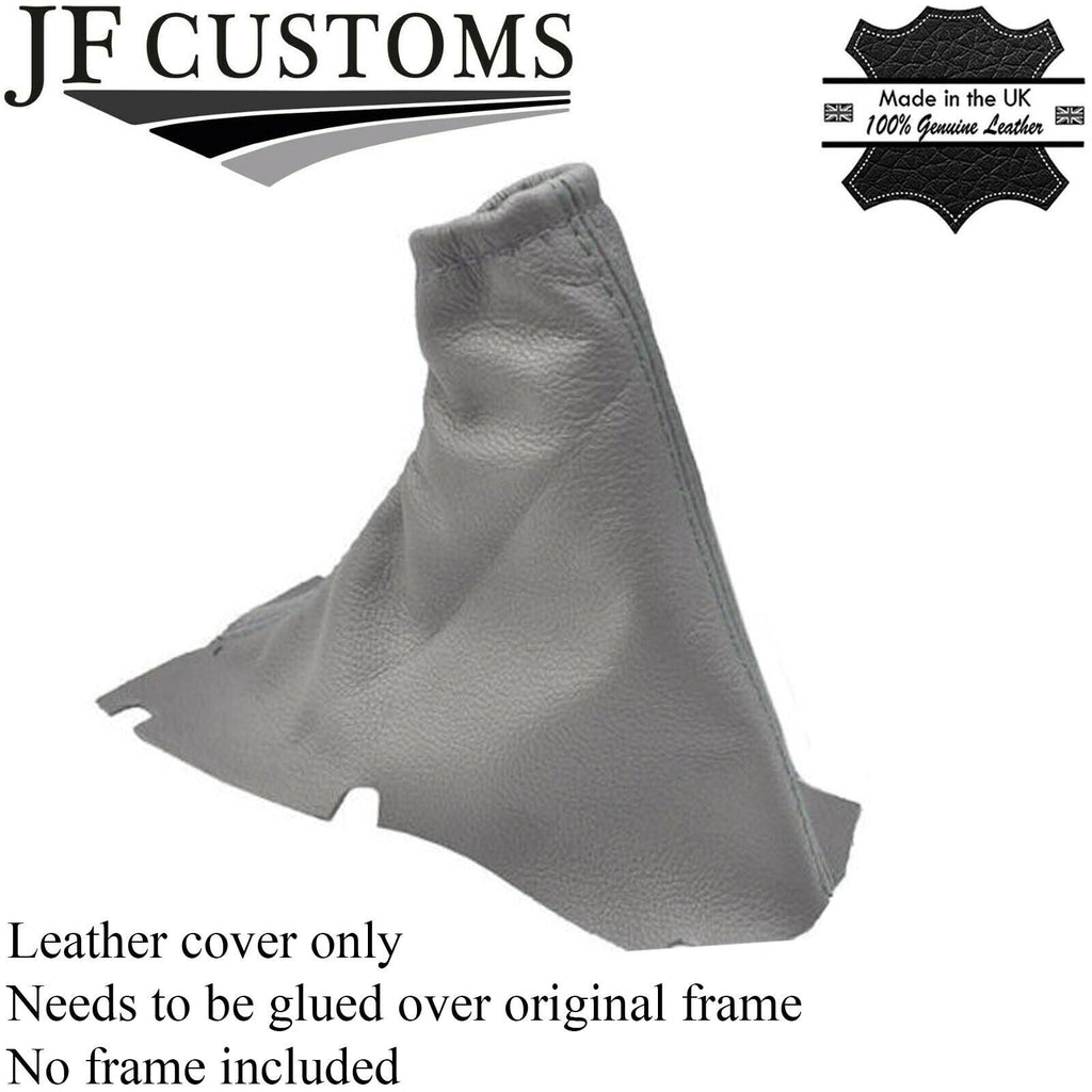 FITS VOLVO S60 2001-2007 LIGHT GREY HANDBRAKE GAITER COVER GENUINE LEATHER