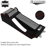 RED STITCH LEATHER AUTOMATIC SMG CENTRE KIT COVERS FOR BMW E46 COUPE 98-04
