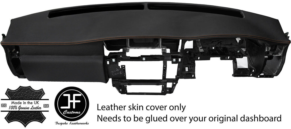 BROWN STITCH DASH DASHBOARD REAL LEATHER COVER FITS NISSAN PATROL Y61 CUSTOM NEW