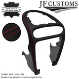 D RED STITCH LEATHER CENTRE DASH TRIM COVER FOR PORSCHE CAYENNE 955 MK1 03-10