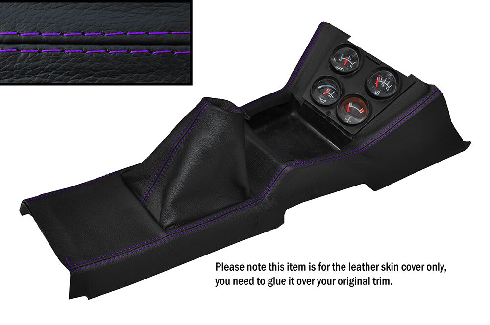 PURPLE STITCH CENTRE CONSOLE&GEAR GAITER SKIN COVERS FITS FORD CORTINA MK3 EARLY