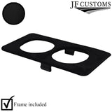 BLACK SUEDE CENTER CONSOLE CUP HOLDER COVER FITS MAZDA MX5 MK1 CUSTOM NEW