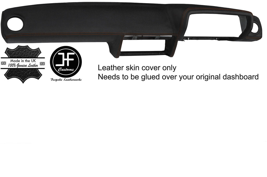 BROWN STITCH DASH DASHBOARD REAL LEATHER COVER FOR TALBOT HILLMAN AVENGER MK2