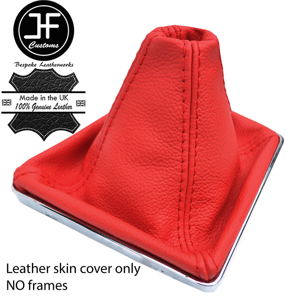 RED TOP GRAIN REAL LEATHER GEAR GAITER FOR VAUXHALL OPEL ASTRA MK5 H 2004-09