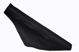 FITS FIAT 500 HANDBRAKE GAITER GENUINE LTHR 07+ black st CUSTOM NEW MADE IN UK