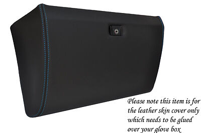 blue stitch FITS VW T25 BUS VAN VANAGON WESTFALIA GLOVE BOX LID LEATHER COVER