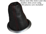 RED STITCHING LEATHER GEAR GAITER COVER  FITS SUZUKI SX4 2006-2013 CUSTOM NEW