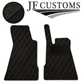 YELLOW DIAMOND VINYL 2X TAILORED FLOOR CARPETS FOR SMART ROADSTER 03-07 JF1