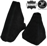 BLACK STITCH REAL SUEDE GEAR & HANDBRAKE GAITER FITS AUDI 100 C4 1991-1997