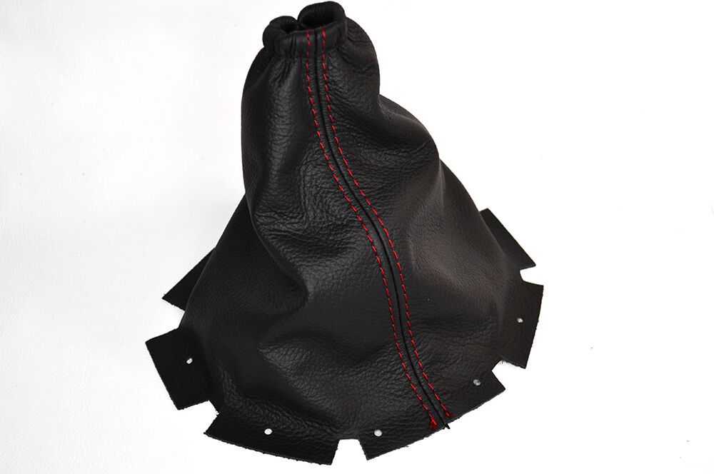 RED STITCH FITS NISSAN JUKE 2010-2013 LEATHER GEAR GAITER COVER CUSTOM NEW