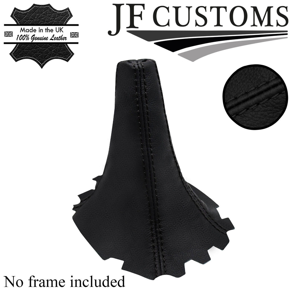 BLACK STITCH TOP GRAIN LEATHER GEAR GAITER FITS TOYOTA COROLLA G6 G6R 97-00
