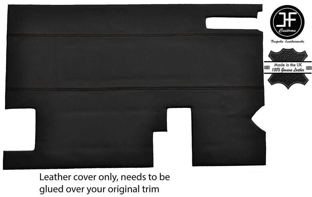 BLACK STITCH TAILGATE DOOR CARD TRIM LTHR COVER FOR LAND ROVER DEFENDER STYLE 2