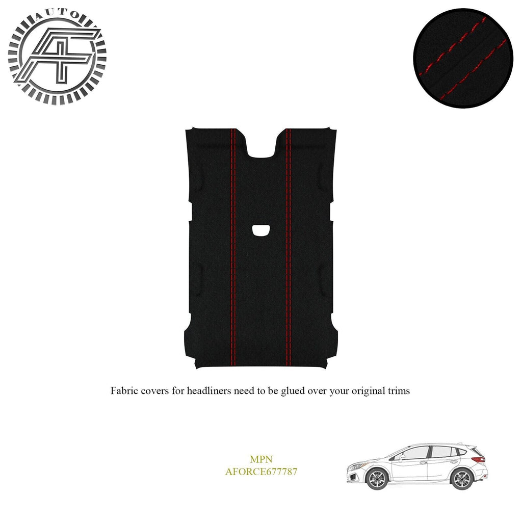 LUXE SUEDE HEADLINER COVER FOR SUBARU IMPREZA MK5 5 DOOR HATCHBACK 2017-2023