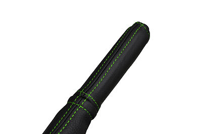 green stitch FITS HONDA CRX DEL SOL 92-97 LEATHER HANDBRAKE HANDLE COVER ONLY