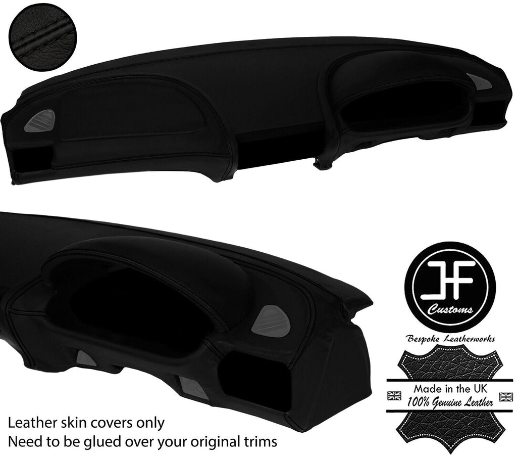 BLACK STITCH DASHBOARD KIT REAL LEATHER COVERS FOR BMW Z3 1995-2003 CUSTOM NEW