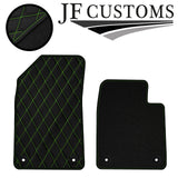 GREEN DIAMOND STITCH VINYL 4X TAILORED FLOOR CARPETS FOR CITROEN C6 05-12 JF1