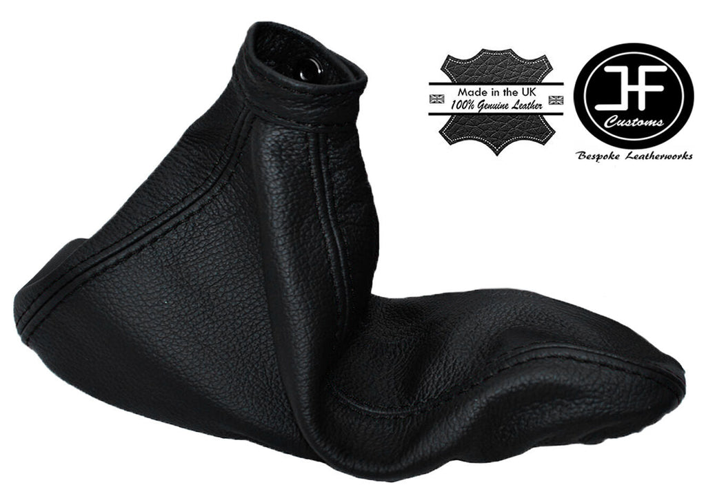 BLACK STITCHING LEATHER HANDBRAKE GAITER FITS ALFA ROMEO 147 2001-2010