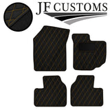 YELLOW DIAMOND STITCH VINYL 4XTAILORED FLOOR CARPET FOR SUZUKI SWIFT 05-10 JF1