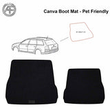 FOR AUDI A6 AVANT C5 97-04 DOG FRIENDLY TRUNK / BOOT CANVA MAT/CARPET CAT/DOG