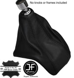 BLACK & BLACK LEATHER MANUAL GEAR GAITER FITS FORD TRANSIT CUSTOM 2013-2016